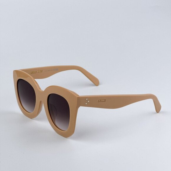 Celine CL4005FN 57Z BRAND NEW Sunglasses Beige Gradient Violet Geometric Women main image 4